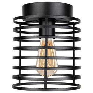 Brilliant 16cm Black Merchant Modern Batten Fix Shade