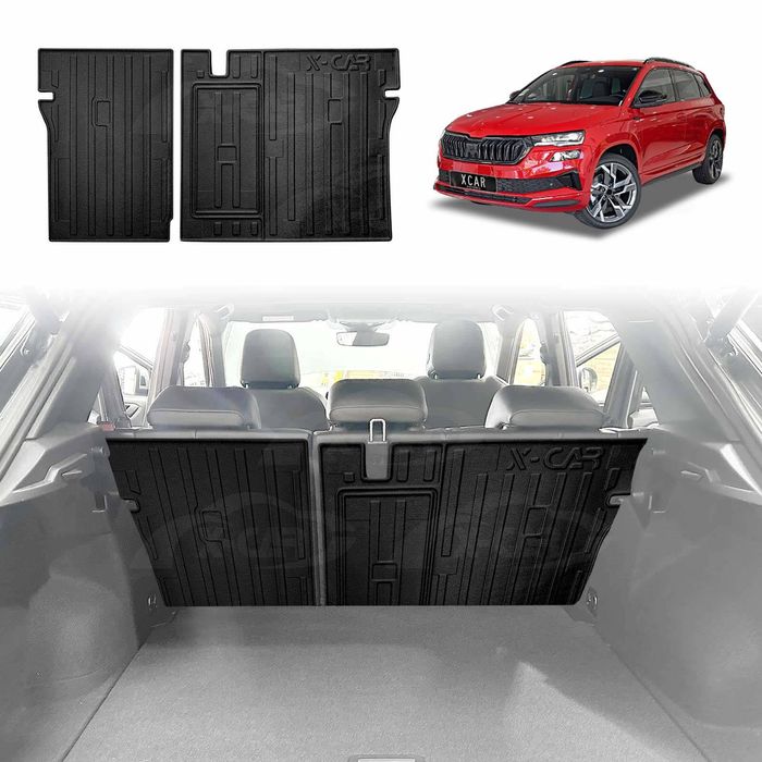 Back Seat Protector for SKODA Karoq 2018-Onwards  Car Seat Kick Mats Cover