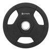 Ultimate 300 x 300 x 50mm 10kg Black 3 Grip Rubber Weight Plate