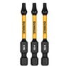 DeWALT 57mm Impact Fastener Drive TX15 - 3 Pack DWAF2TX15IR3