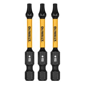 DeWALT 57mm Impact Fastener Drive TX15 - 3 Pack DWAF2TX15IR3