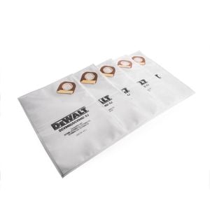 DeWALT Fleece Vacuum Bags - 5 Pack