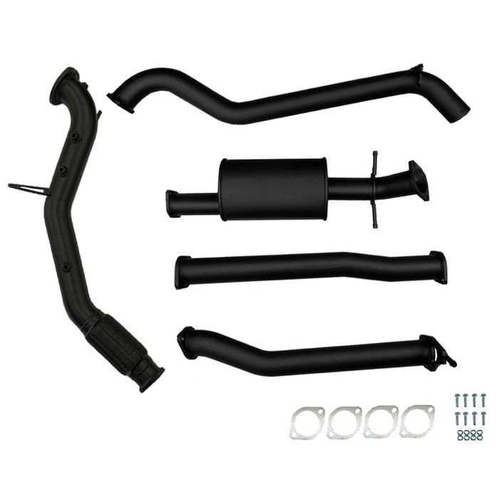 Ignite Exhausts Turbo Back For Ford Ranger Px2/px3 3.2l No Cat & Muffler Black Aluminised Steel