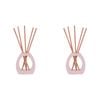 2x Arome Ambiance Arch Series Liquidless Reed Diffuser Set Peach Oolong Scent