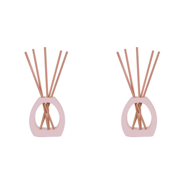 2x Arome Ambiance Arch Series Liquidless Reed Diffuser Set Peach Oolong Scent