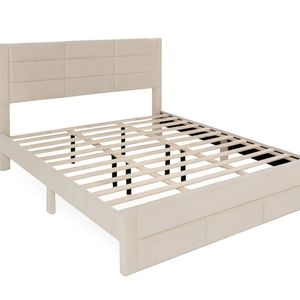 Hernan Bed Frame with Drawer - King