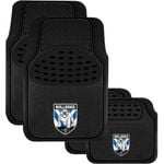 CANTERBURY BULLDOGS Official NRL Universal Rubber Car Floor Mats Carpet