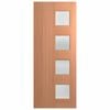 Miacador 1980 x 40mm Glaze Frosted Entrance Door - 810mm