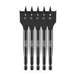 Full Boar 5pc 25mm Spade Bit Set