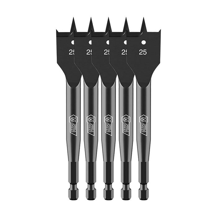 Full Boar 5 Piece 25mm Spade Bit Set