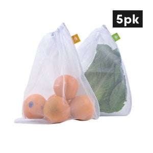 Appetito Reusable Produce Mesh Bag 5pk