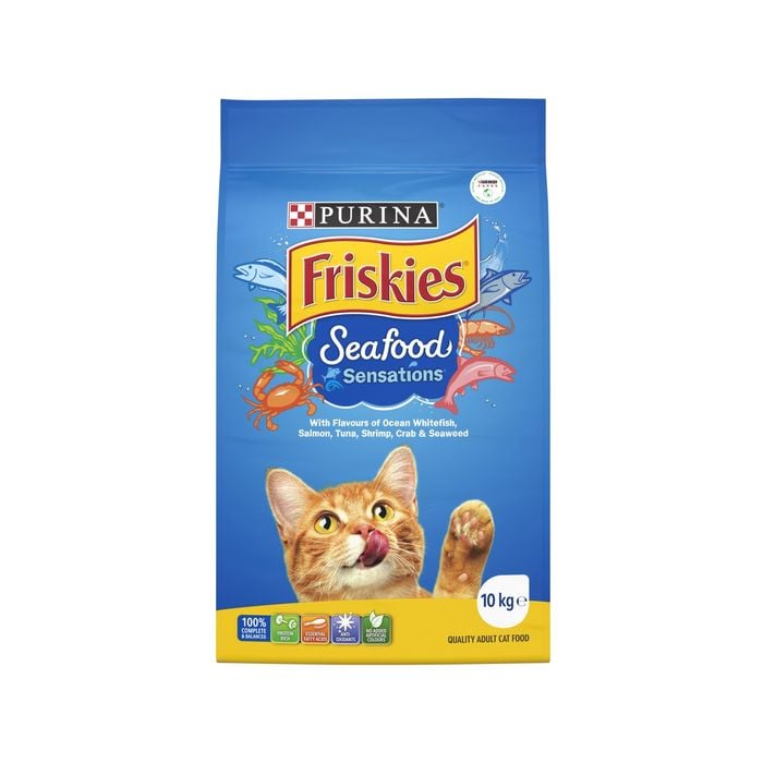 Friskies 10kg Adult Seafood Sensations Dry Cat Food