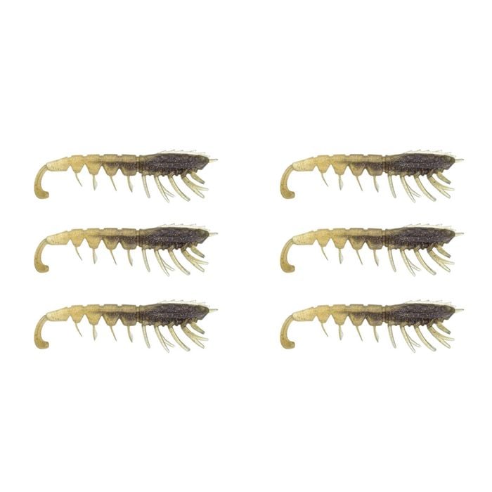 2x 3PK 4.5In Rapala Crush City The Imposter Plastic Prawn Lures - Purple Haze