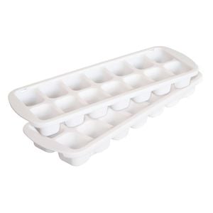 2pc Cuisena 14 Ice Cube Tray Maker Mould Set - White