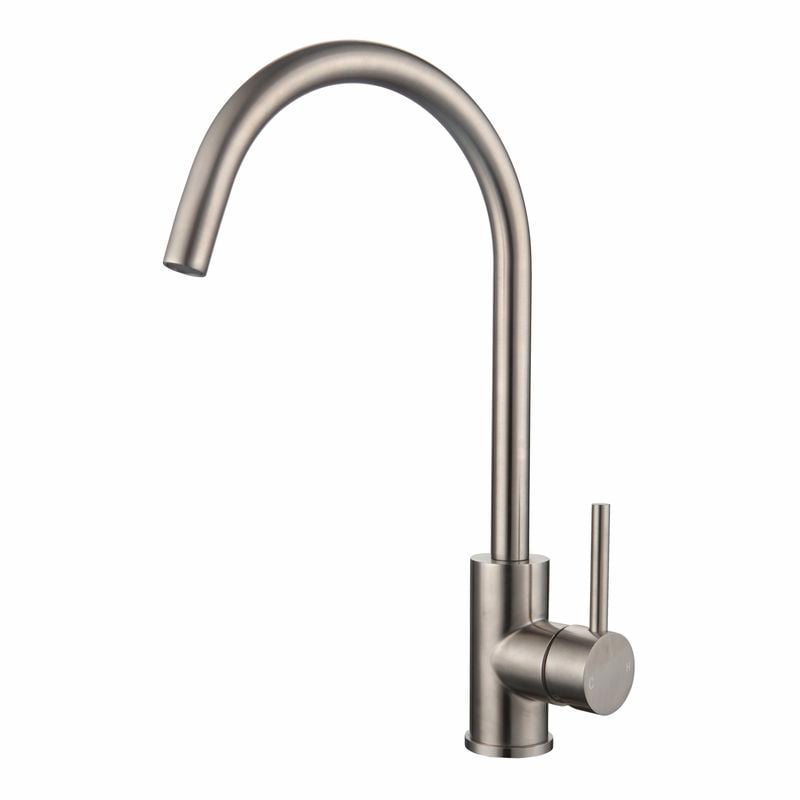 Resonance Stainless Steel Curved Sink Mixer