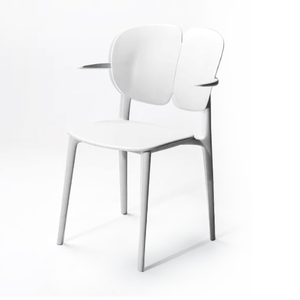 4 Pcs Miuz Dining Chairs Kitchen Plastic Stackable Modern Chairs Living Room