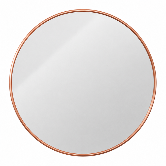 Barelli 110 x 110cm Copper Flynn Round Framed Mirror