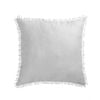 Vintage Design Homewares Dove Grey French Linen Filled Cushion - 55cm x 55cm