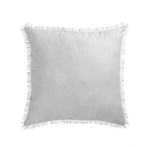 Vintage Design Homewares Dove Grey French Linen Filled Cushion - 55cm x 55cm