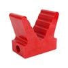 Sunrise Poly Soft V Block 5" 20mm Bore 110mm Base Red - Vbps5
