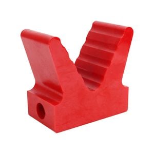 Sunrise Poly Soft V Block 5" 20mm Bore 110mm Base Red - Vbps5