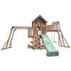Lifespan Kids Kensington Swing Set, Monkey Bars & Play Centre with 2.2m Pastel Green Slide