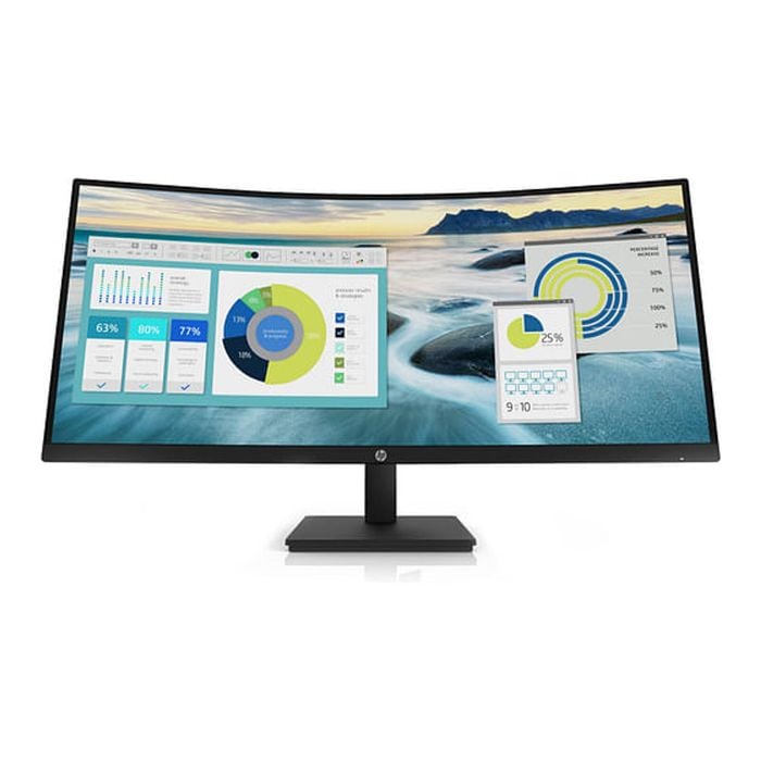 Hp P34hc G4 34" Wqhd Curved Eye Ease Height Adjustable Monitor [21y56aa]