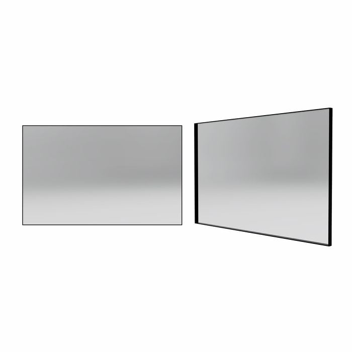 Forme 1200mm Black Rectangle Framed Mirror