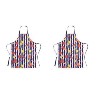 2PK Porto Valentina Cotton Apron Home Cooking/Baking Bib 20cm