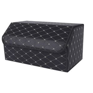 SOGA Large Black/Gold Car Boot Organizer