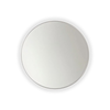 Barelli Signature Framed Round Front Edge-Lit LED Mirror Brushed Nickel - 800 x 800mm 