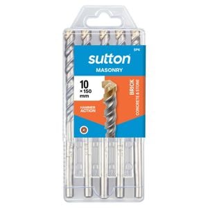 Sutton Tools 10 x 150mm Masonry Drill Set - 5 Pack