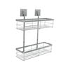 Fusion-Loc 26kg Stainless Steel Suction Double Shower Caddy