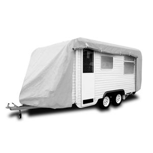 Premium Caravan Cover 16-19ft Heavy Duty Waterproof Camper Cover with Zip Access & UV Protection