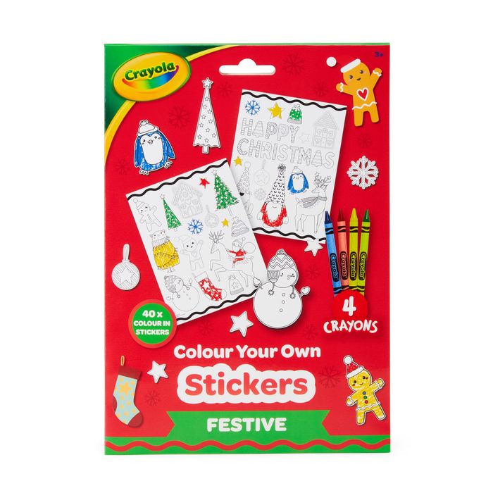 Crayola Festive Colour Your Own Stickers