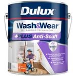 Dulux Wash&Wear +Plus Anti Scuff Vivid White Low Sheen Interior Paint - 4L