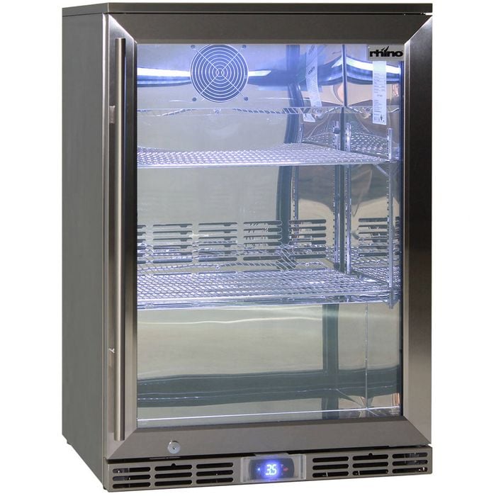 Rhino Stainless Glass Door Bar Fridge (Right Hinged) - GSP1H-SS