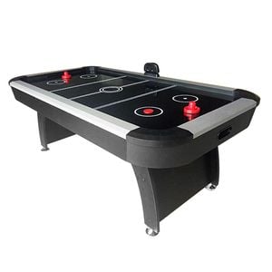 Leaf Living Airmax Ah13 7ft Air Hockey Table Led Electronic Scoring System - Black