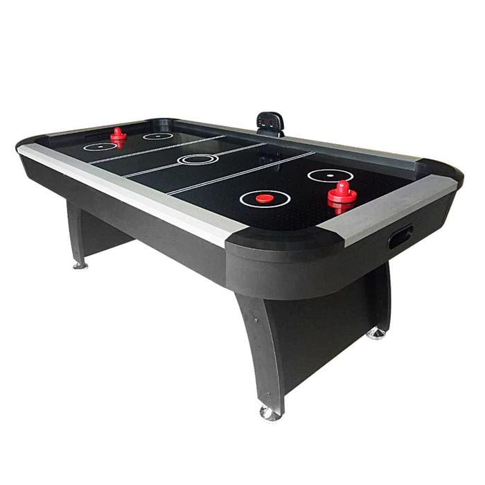 Leaf Living Airmax Ah13 7ft Air Hockey Table Led Electronic Scoring System - Black