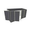 Build-a-Shed 1.5 x 3.7 x 2.0m Skillion Double Hinged Side Doors Shed - Grey