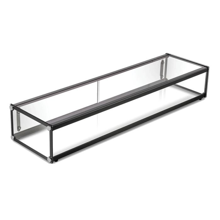 Exquisite One Tier Flat Glass Ambient Cake Display