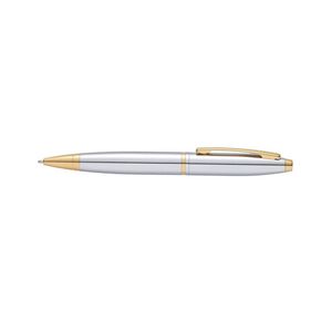 Cross Calais Ball Point Pen Fine/medium Nib Office Writing Medalist Chrome/gold