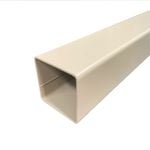 Australian Handyman Supplies 89 x 89mm x 3.0m Classic Cream Steel Fence Post