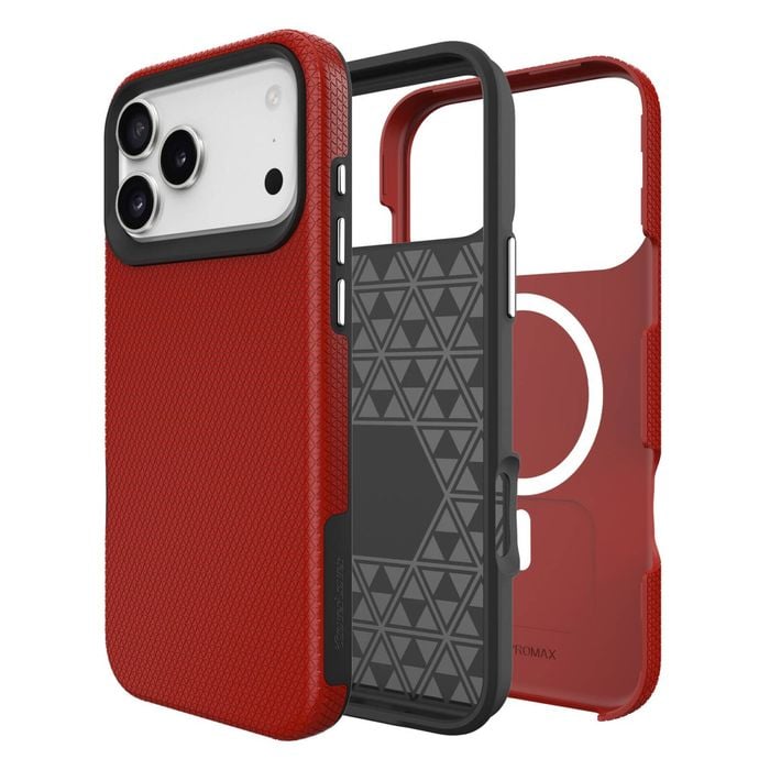 Icoverlover For Iphone 17 Pro Max Case Compatible With Magsafe Shockproof Red