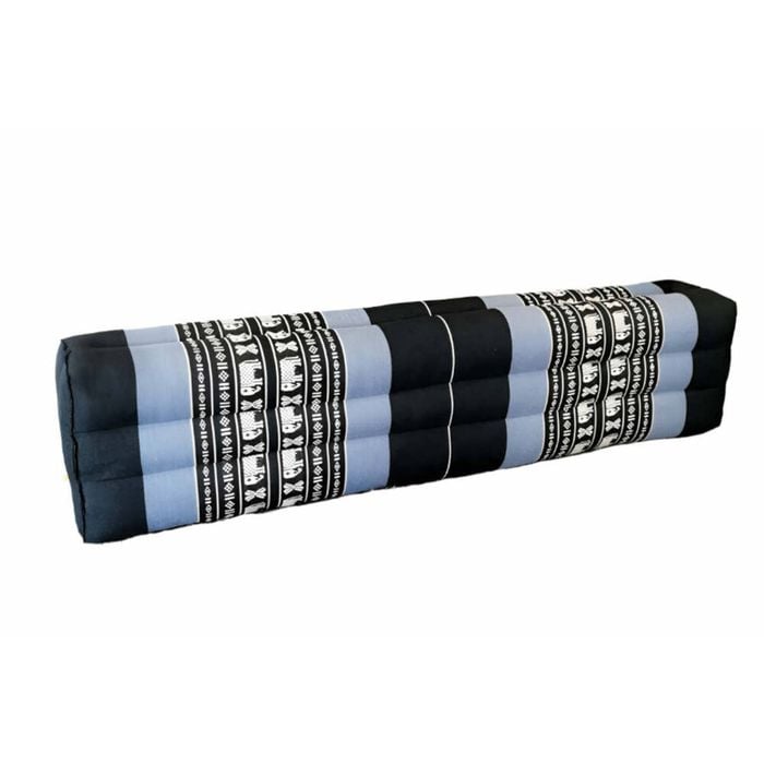 Handmade 80cm Long Yoga Bolster - Organic Kapok Filled Thai Meditation Cushion