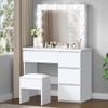 Alfordson Dressing Table Stool Set White
