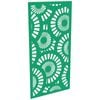 ProtectorAl 300-1200w x 1201-2400h Light Green/Gloss White Sunburst Unframed Composite Deco Panel
