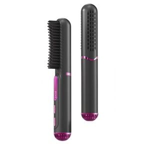 Catzon Portable Cold Air Straightening Comb Brush for Travel-Grey