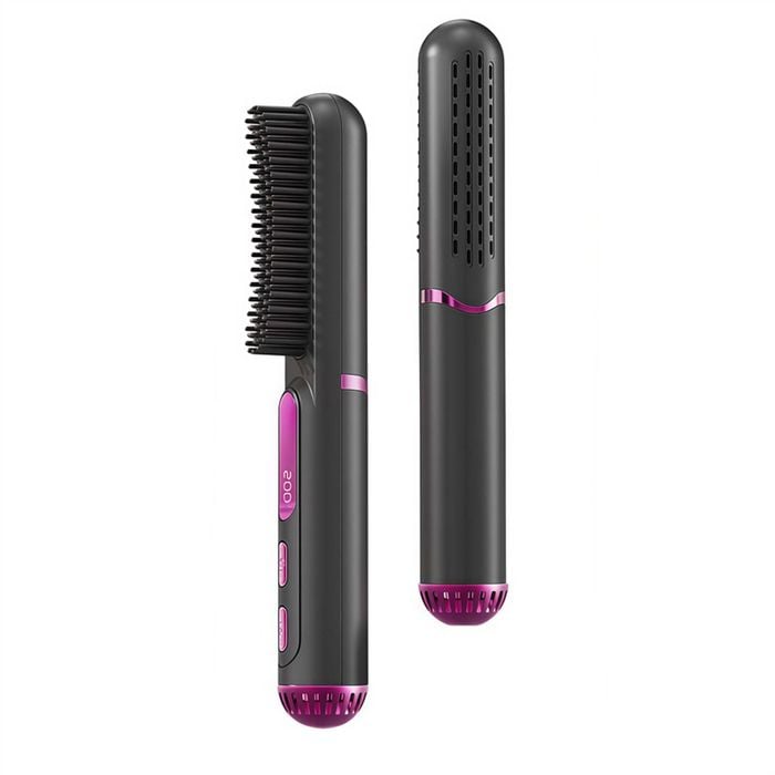 Catzon Portable Cold Air Straightening Comb Brush for Travel-Grey