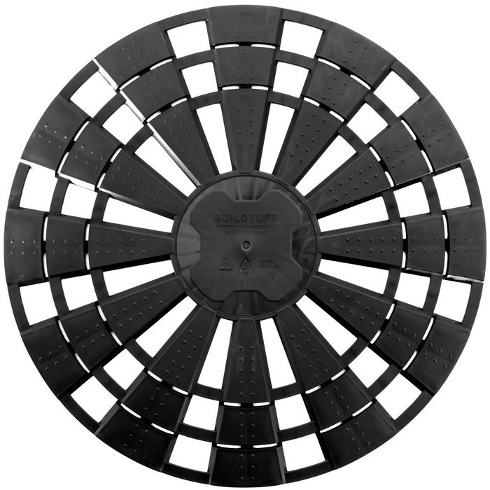 BuildTuff 630mm Black TuffBase Hot Water System Pizza Base